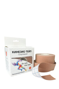 Кинезиологический тейп Clam SК12 (2 шт. в упак), бежевый